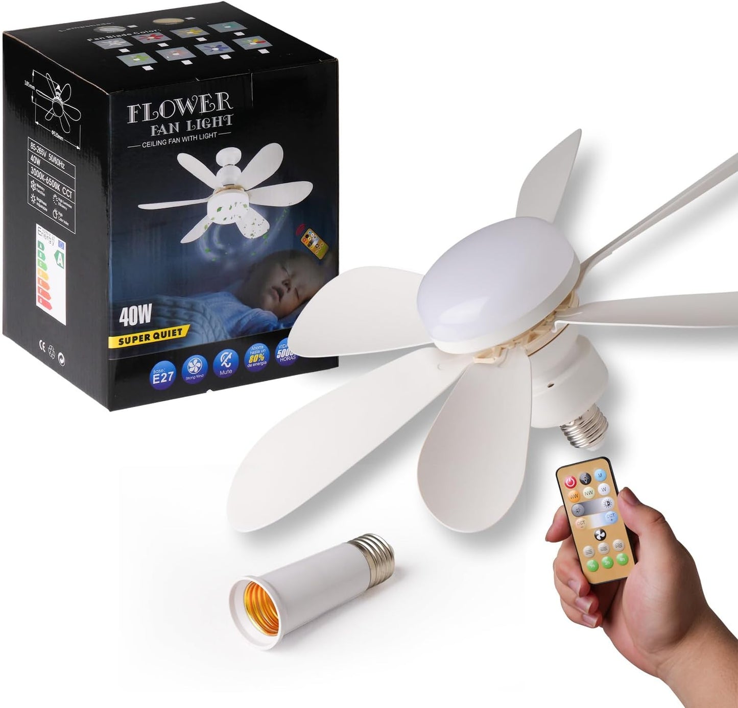 ABANICO TIPO BOMBILLO