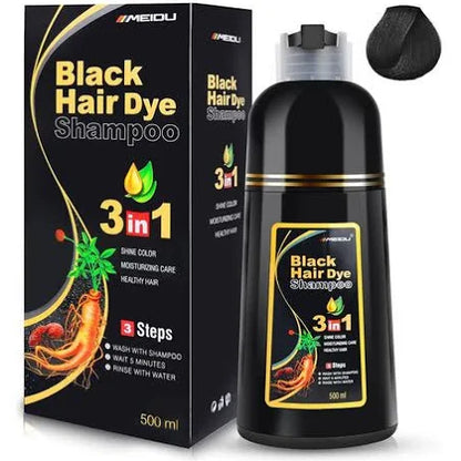 Champú instantáneo de 16.9 fl oz tinte rápido para el cabello SHAMPOO NEGRO